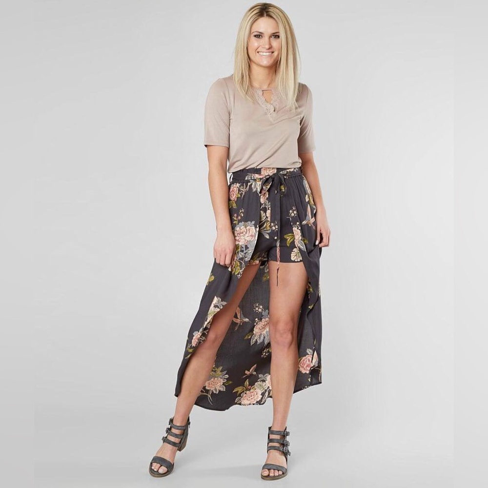 Floral Split Maxi Skirt